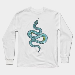 Blue Snake Long Sleeve T-Shirt